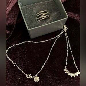 Stella  & Dot necklace with CZs/crystals great “like new”condition